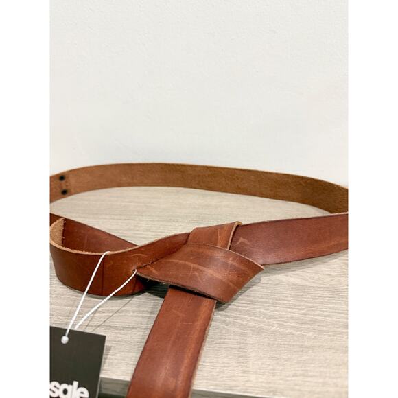 Forte Forte 100% Leather Wrap Waist Belt *No Buckle Brown One Size - Picture 2 of 5